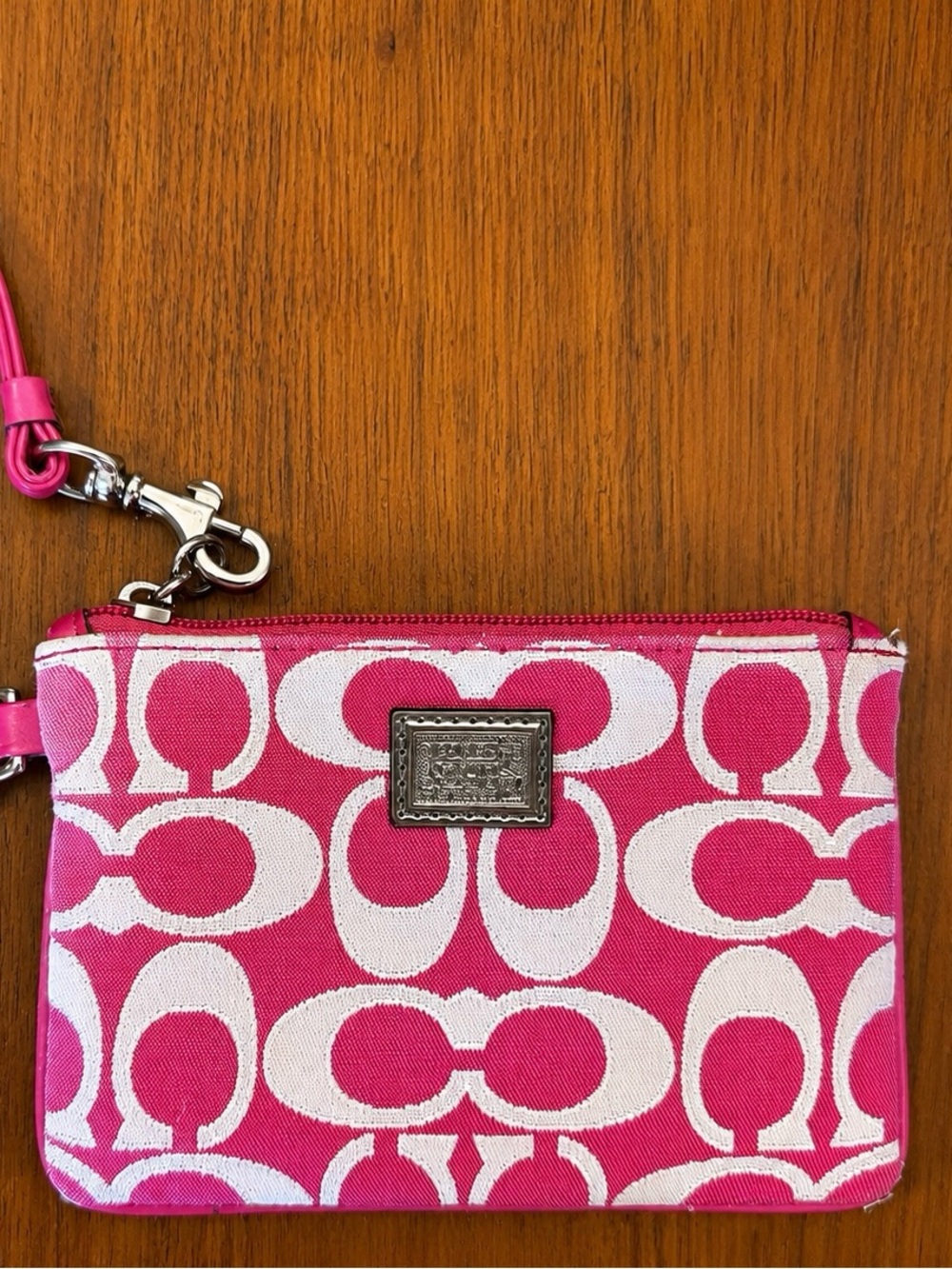 Vintage Coach Poppy Signature Wristlet